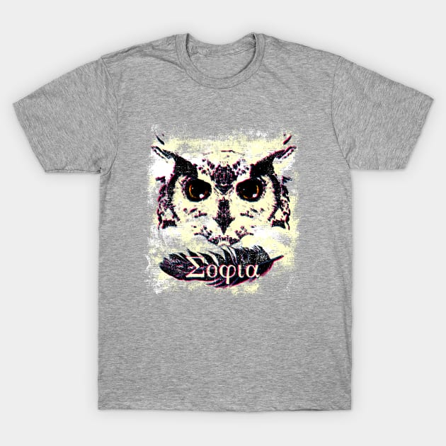 Athena's Owl I T-Shirt by mellamomateo